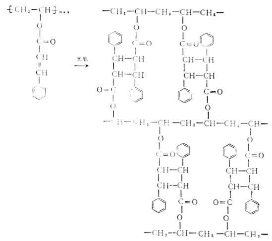 KPR膠的光化學(xué)交聯(lián)反應(yīng)式 KPR膠的光化學(xué)交聯(lián)反應(yīng)式
