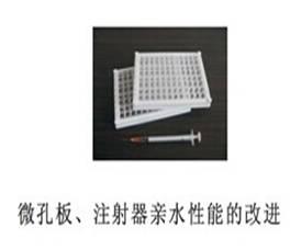 微孔板、注射器親水性能的改進