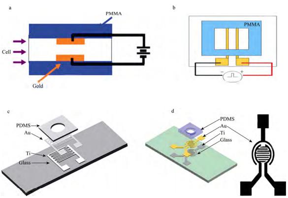圖3四種電穿孔芯片 圖3四種電穿孔芯片
