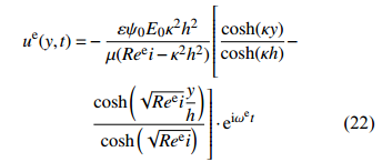 電場(chǎng)驅(qū)動(dòng)下的流速分布